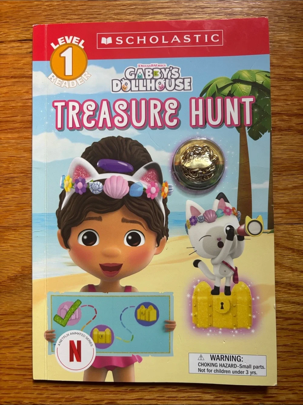 Lot of (5) Scholastic Gabby’s Dollhouse Books and Catrat Plush Stuffed Animal